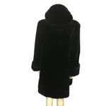 Dennis Basso Vintage 90s faux fur coat Toggle button & removable hood size large Photo 2