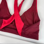 Victoria's Secret Victoria Sport Maroon Red Strappy Sports Bra Sz Small Criss Cross Back Photo 7