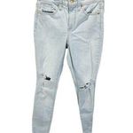 Universal Threads Women's High-Rise Skinny Cropped Jeans - Universal Thread Blue Size 0 Distressed Photo 0