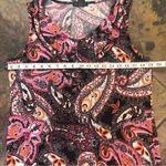 Susan Lawrence  Women’s Print Tank Top With Ruffle Front Size L Photo 8