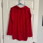 Stars Above Satin Red Button-Up Shirt Photo 5