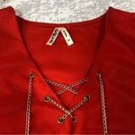 Live 4 Truth  orange and gold chiffon dress w/belt 1x Photo 5