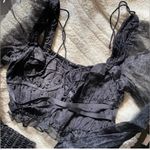 For Love & Lemons Elegant Black Top Photo 4