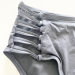 Shade & Shore Black High Waisted Cage Sides Bikini Swim Bottoms Photo 2