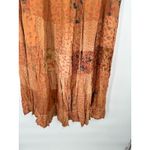 VTG Just Cruising Maxi Peasant Skirt Free Size Patchwork Floral Boho Gypsy Hip Brown Size L Photo 2