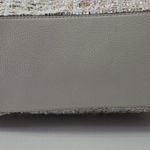 Gianni Bini Tweed Fringe Tote Bag with Gold Chain Straps – Cream Multicolor Photo 5