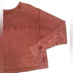 Aerie Burnt orange cropped crewneck Photo 4