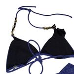 Victoria's Secret  VS Blue Chain 2 Piece Bikini Size Small Photo 6
