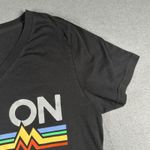 Merrell T-shirt Womens Lrg Hike On Black Short Sleeve V Neck Outdoors Athleisure Photo 5