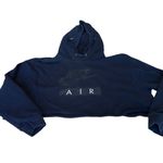 Nike Air Women’s Black Cropped Hoodie Medium Fleece Pullover Streetwear in GUC Photo 2