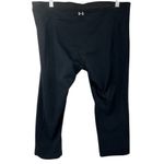 Under Armour  Women's HeatGear Capri Leggings Black Size XL Athletic Wear Photo 1