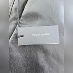 Babaton  Aritzia Women's Black Faux Vegan Leather Straight Pants Size 14 NWT Photo 7