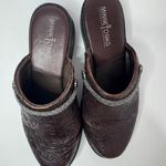 Minnetonka Brown Leather Mules Size 6.5 Photo 1
