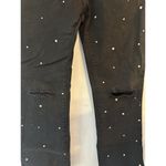 Blue B Collection Black Cropped Jeans Rhinestones Womens Size Large Stretch NEW Photo 2