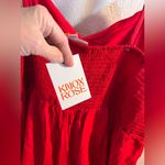 Knox Rose  NWT Plus Red Jumpsuit pockets adj. straps stretch wide leg summer Photo 11