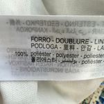 ZARA ‎ Floral Sequin Crop Top Blouse Flutter Sleeves Cream Pink Blue, Size Medium Photo 13