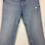 ZARA  Distressed Crop Jeans Raw Hem Photo 2