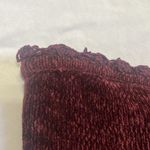 Cami NYC Chenille Maroon S Small Crochet Tube Top Photo 4