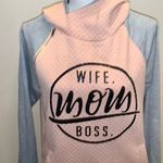You Boya  wife mom boss double hooded pullover sweatshirt  Photo 1