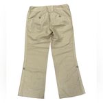 James Perse  Linen and Cotton Khaki Wide Leg Pants Photo 1