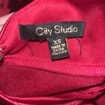 Red Satin Mini Dress Size XS Photo 5