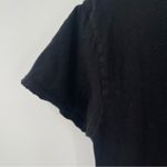 Wildfox Small Dress Maxi Black Embroidered Logo High Side Slits Cotton Long Photo 6