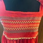 THML ‎ Embroidered Tie Shoulder Top. Size L NWT Photo 2