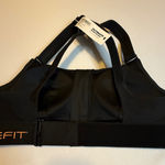 SHEFIT NWT Ultimate Sports Bra Black Front Zip Adjustable Straps Racerback Sz M Size M Photo 0