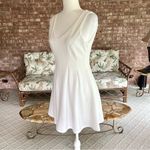 Teeze Me Dress Skater Midi White Sleeveless V-neck 7/8 Cocktail Party Grad Photo 5