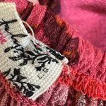 Intimately Free People That Moment Lace Slip Maxi Floral Boho Dress Large $118 Red Photo 15