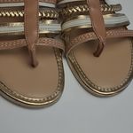Cole Haan NASSAU SAND IVORY STRAPOY THONG GLADIATOR LEATHER FLAT SANDALS 6 Photo 1