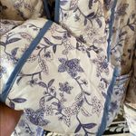 Floral Reversible Quilted Cotton Jacket: Oversized Boho Bomber Blue Size XL Photo 8