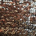 Bishop and Young Gold/Black Sequin Mini Skirt Size M Photo 4