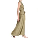 L'Agence NWT L’agence Mayer Military Maxi Dress Covert Green Women’s Size Small Photo 1