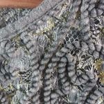 Gimmicks by BKE BKE Gimmicks S Gray Gold Velour Embellished Top Photo 2