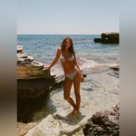 Boteh NWT Tuckernuck Medium Onda Andri Tri Bikini FULL SET Blues Patchwork Boho Blue Photo 11