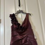 XScape  by Joanna Chen Merlot Maroon Shade Short Cocktail Party Dress Sz 14 NWT Photo 2