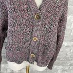J. Jill Heathered Pink and Green Knit Cardigan Photo 1
