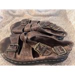 Dr. Martens VTG‎  Brown Leather Buckle Gladiator Platform Sandals 8209 90s Size 8 Photo 7