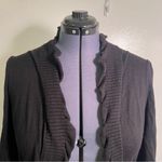 Worthington  Open Front Bolero Cardigan Black Ruffle XL Photo 2