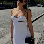 ZARA  mini white dress lace now lingerie casual summer slip satin  Photo 7