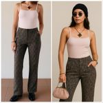 ZARA Multicolor Jacquard Weave Ankle Pants Photo 1