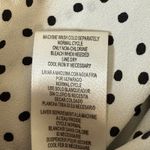 Karl Lagerfeld Top Medium White Black Polka Dot 3/4 Length Tiered Ruffle Sleeve Photo 8