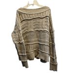 Club Monaco Women's Drop Shoulder Cable Knit Sweater Brown Size L Pullover‎ Casual Photo 1