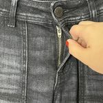 Closed Womens Francesca Moto Cropped Jeans Black Size 24 Zip Fly Denim ALTERED Photo 6