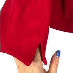 Jessica Howard  Red Embroidered Floral Opened Front Blazer Jacket Women Sz 12P Photo 6