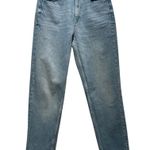 ZARA  High-Rise Tapered Mom Jeans – Medium Wash, Sz 4 Photo 0