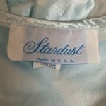 Vintage Stardust Nightgown Size Large Blue Midi Long Sleeve Lace 80s Victorian Photo 3