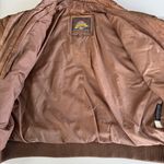 Vintage 80s Adventure Bound Distressed Brown Leather Bomber Jacket Size Medium Photo 6