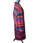 Pioneer Wear Vintage Trench Coat Jacket Aztec Long Wool Colorful Boho Large Red Photo 1